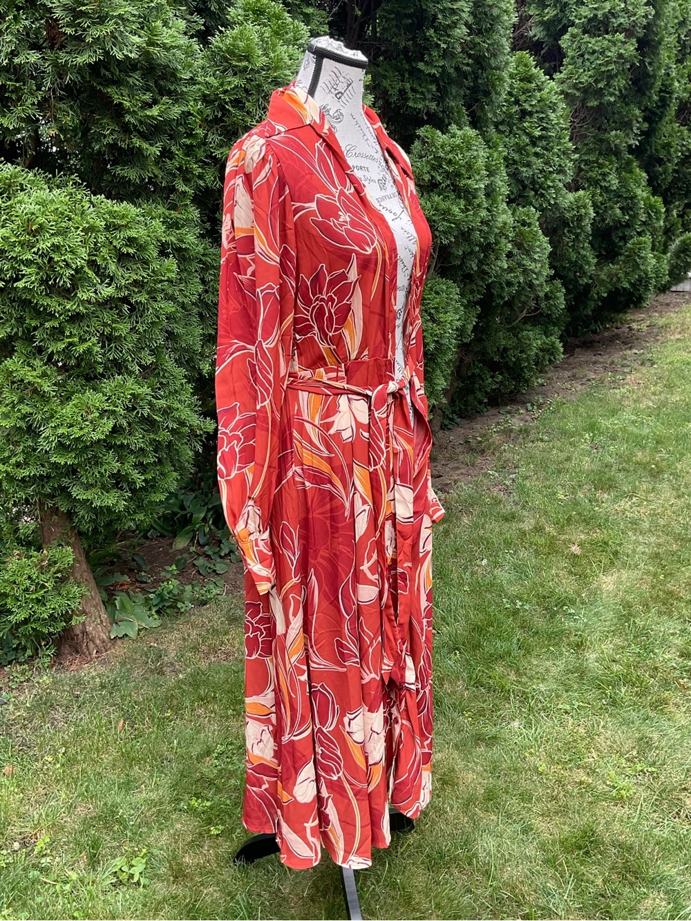 Button Front Maxi Dress